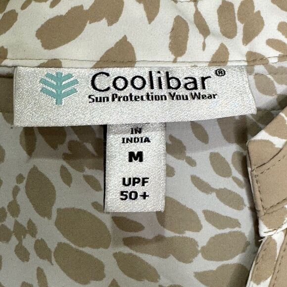 Coolibar Tunic Shirt Size Medium Animal Print UPF 50+ Sun Protection Lightweight - Picture 2 of 7